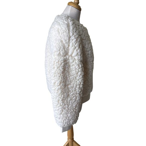 GOLDBERGH Deer Teddy Oversized Sweatshirt Faux Fur Medium - Picture 8 of 11